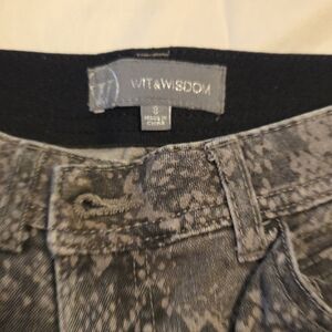 Wit & Wisdom Textured Black Jeans